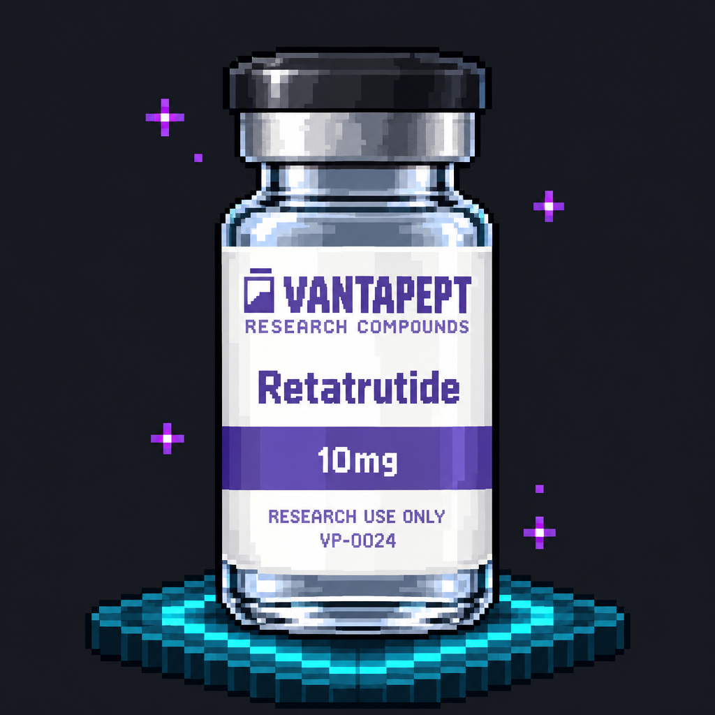 Retatrutide (10 mg) pixel artwork