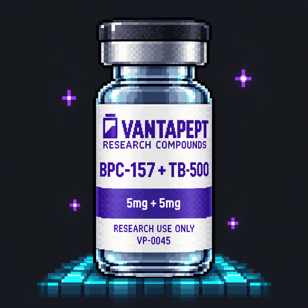 BPC-157 + TB-500 (5 mg + 5 mg) pixel artwork