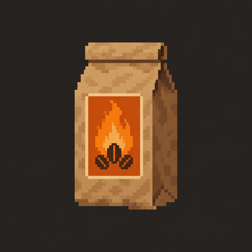 House Roast Beans pixel artwork